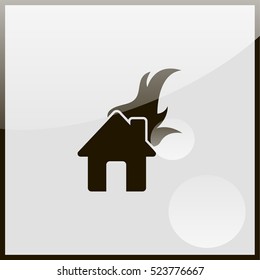Home fire icon.