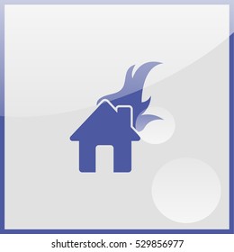 Home fire icon.