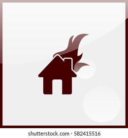 Home fire icon.