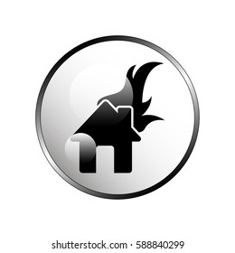 Home fire icon.