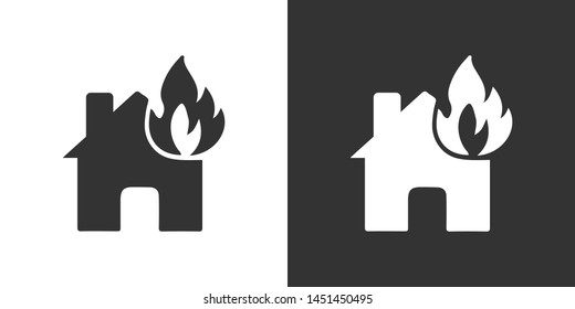 Home Fire Symbol Icon Vector