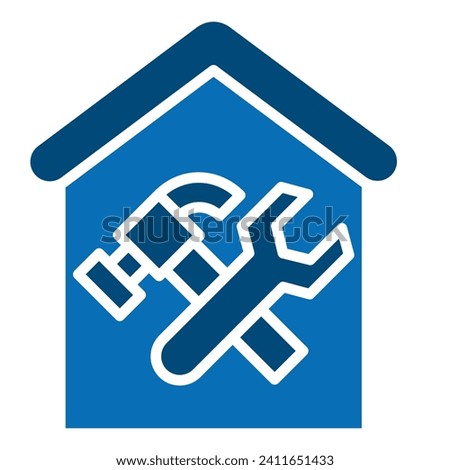 Home Fixer icon line vector illustration