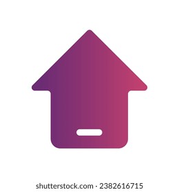 home flat gradient icon logo for website, application, printing, document, poster design, etc, Suitable for web Design,Logo,App