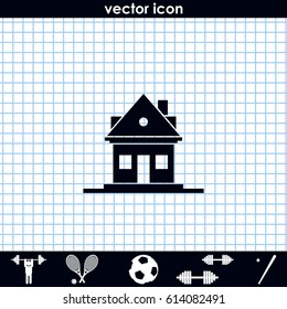 Home flat icon.