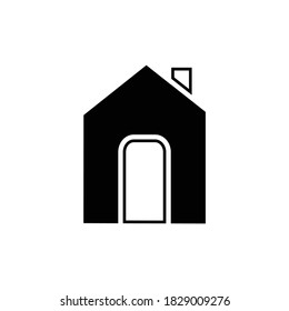 Home Flat Icon Design Vector