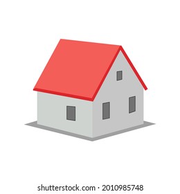 Home flat icon with editable vector file 