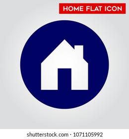 Home Flat Icon Vector