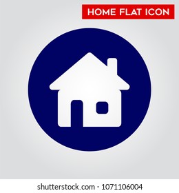 Home Flat Icon Vector