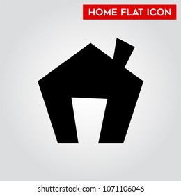 Home Flat Icon Vector