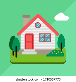Home flat icon vector design