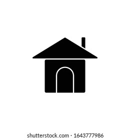 Home flat icon. Vector illustration. High Quality