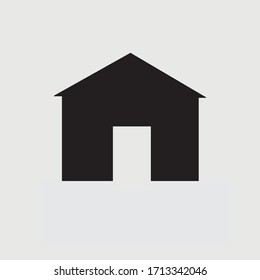 Home flach Symbol. Vektorillustration