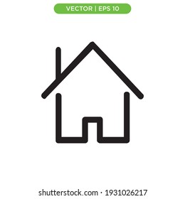 Home-flaches Symbol, Vektorgrafik