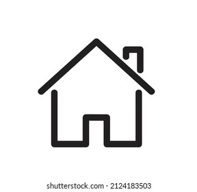 Home flat icon. vector illustration eps10