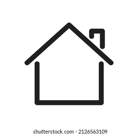Icono plano de la casa. ilustración vectorial eps10