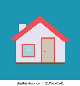 Home flat icon, vector illustration