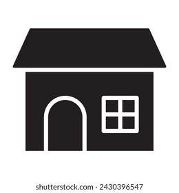 Home flat icon. vector illustration.