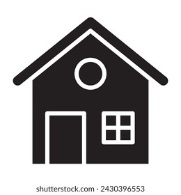 Home flat icon. vector illustration.