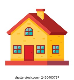 Icono plano del hogar. ilustración vectorial.