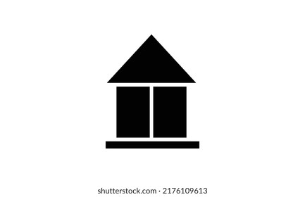 Icono plano de la casa. Ilustrador vectorial Eps.10