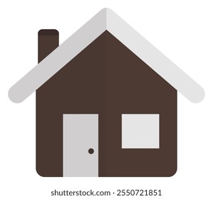 Home flat icon vector isolated on white background.