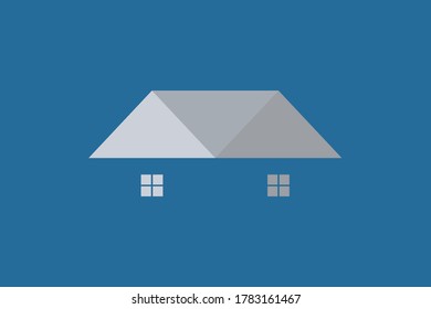 Plantilla de diseño de vectores de iluminación con logotipo plano residencial