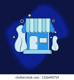 Home Flat Logo Vector for Supports small businesses