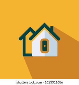 home flat vector icon - ui icon vector