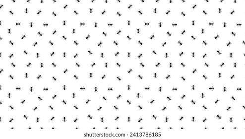 home Flies trendy pattern seamless. Black flies, summer seamless background vector illustration.