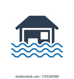 Home Flooding Icon. Flood Icon