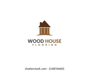 Home Flooring Logo Template Wood Home Stock Vector (Royalty Free ...