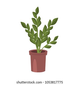 Home flower flat icon