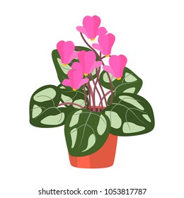 Home flower flat icon