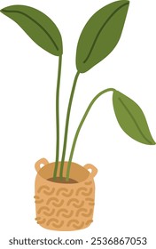 Inicio Flor En Ilustración vectorial De Olla