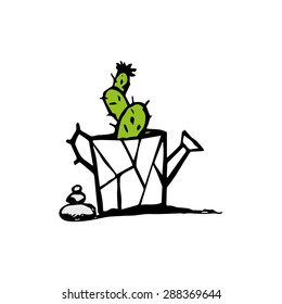 Home flower vector illustration