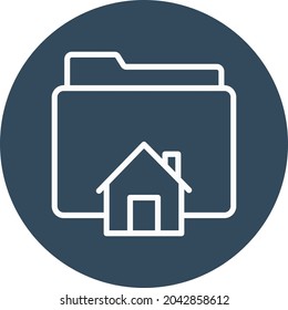 Home folder Isolated Vector icon which can easily modify or edit

