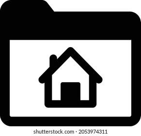 Home folder Isolated Vector icon which can easily modify or edit

