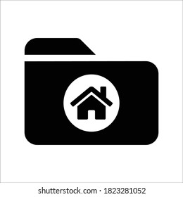 Home folder Vectors Icon Illustration