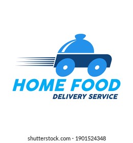 home food delvery service logo vector