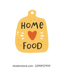 Home food. Hand drawn vector illustration. For badges, labels, logo, bakery, street festival, farmers market, country fair, shop, kitchen classes, cafe, food studio