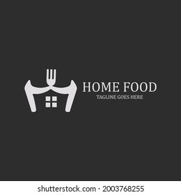 Home Food Logo Design Template Fork Stock Vector (Royalty Free) 2003768255