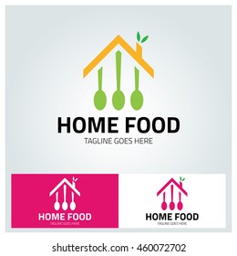 Home Food logo design template ,Vector illustration