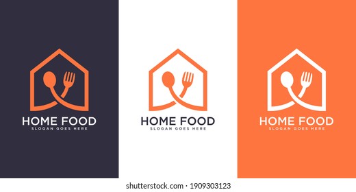 home food logo design vector