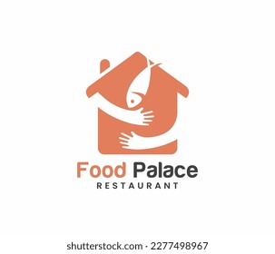 Home Food logo, restaurant logo healthy food chef