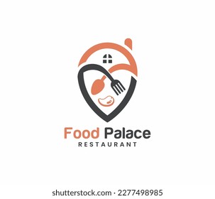 Home Food logo, restaurant logo healthy food chef