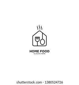 Home Food logo template, vector illustration - Vector