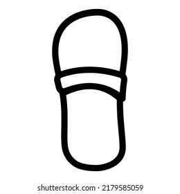 home footwear line icon vector. home footwear sign. isolated contour symbol black illustration