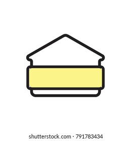 home frame for text logo vector