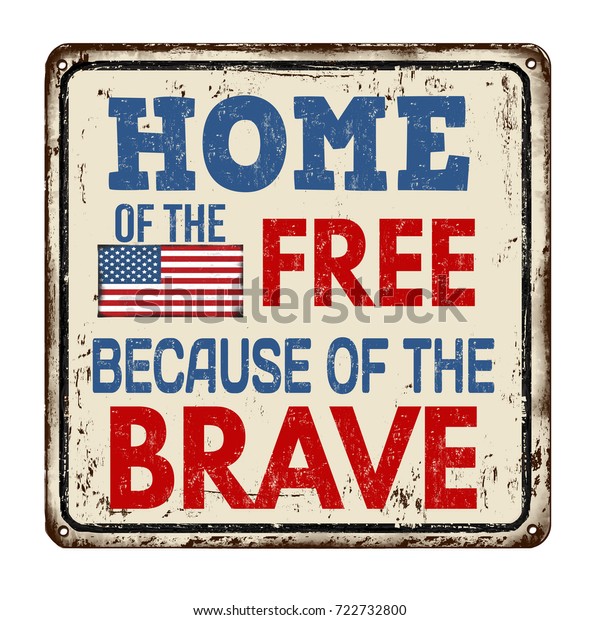 clipart home of the free because of the brave