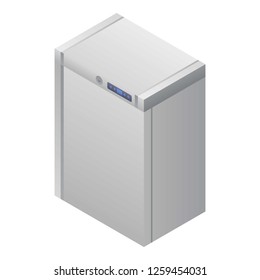 Home fridge icon. Isometric of home fridge vector icon for web design isolated on white background